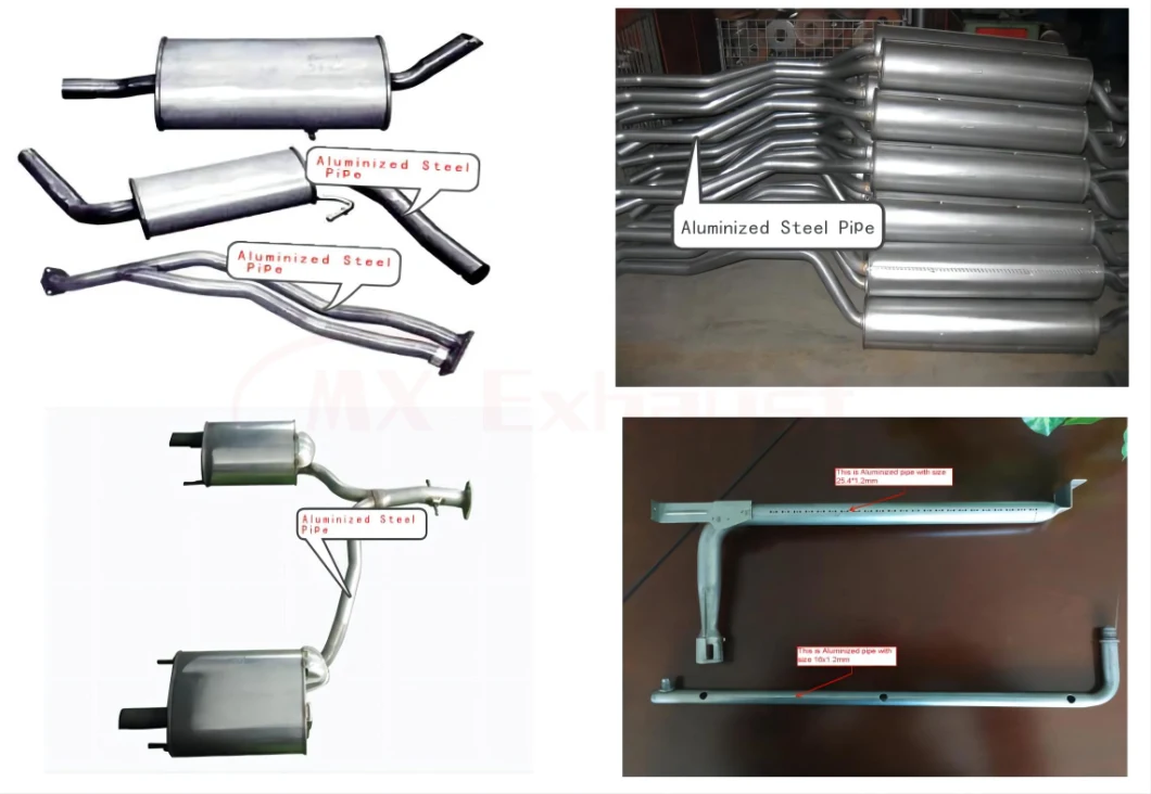 Dx53D/SA1d High Quality Aluminized Steel Tube as 120g Application for Exhaust System/Exhaust Muffler Pipe