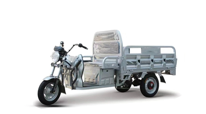 2023 New Pattern Comfortable High Standard Front350 Rear 375 Tire Cargo and Passenger Lithium Battery Cargo Tricycle